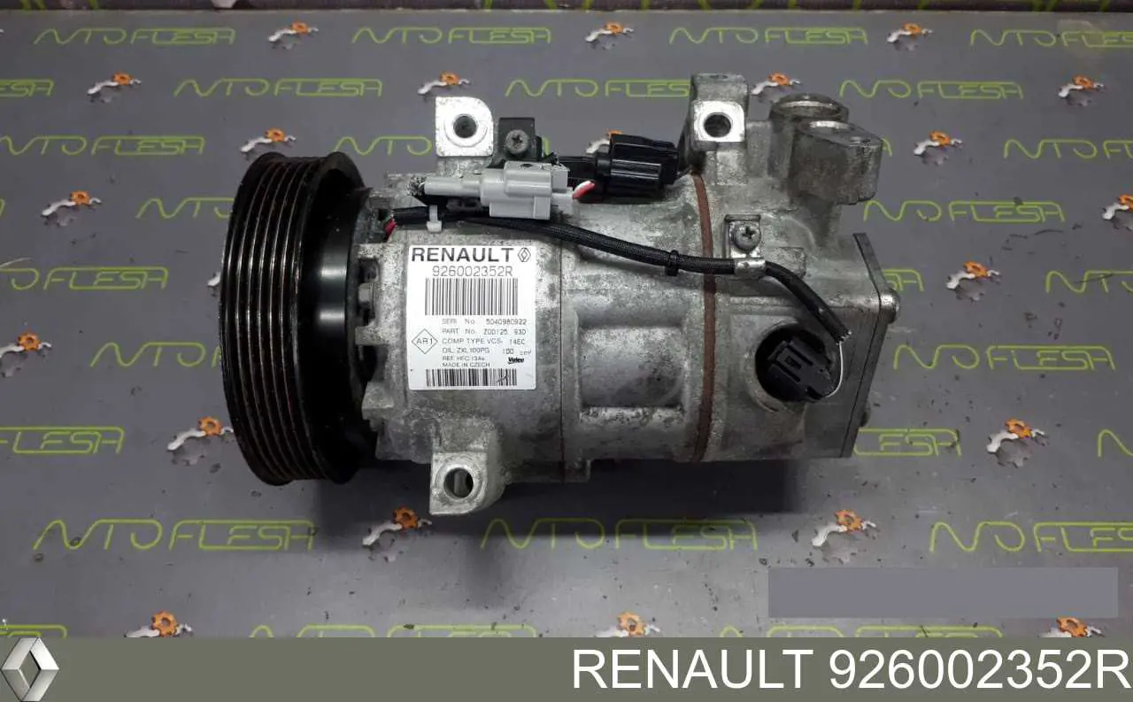 Compressor de aparelho de ar condicionado Renault (RVI) 926002352R preço, a partir de 241,76 USD