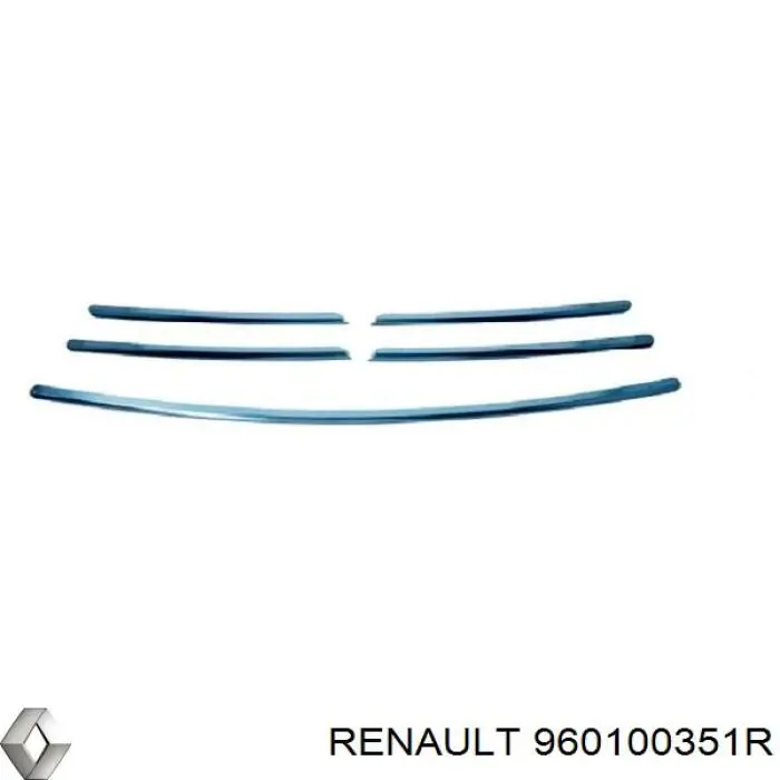 960100351R Renault (RVI) Moldura de grelha do radiador