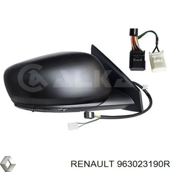 Espelho de retrovisão esquerdo Renault (RVI) 963023190R preço, a partir de 306,25 USD