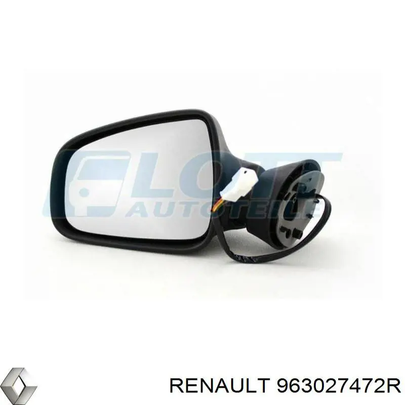 963027472R Renault (RVI) Espelho de retrovisão esquerdo