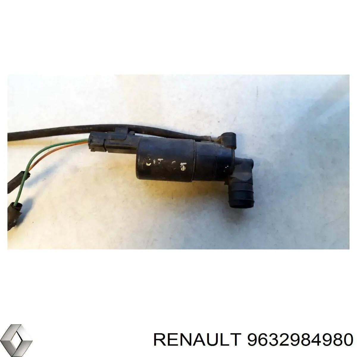 9632984980 Renault (RVI) Bomba de motor de fluido para lavador de vidro dianteiro/traseiro