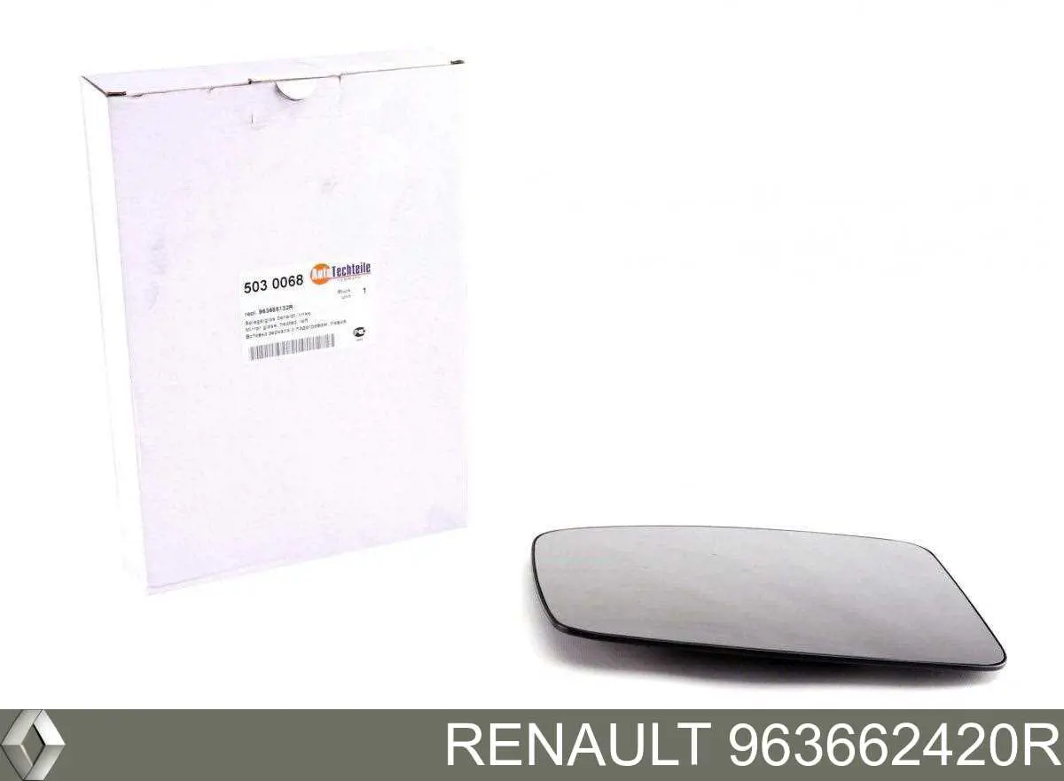 Elemento espelhado do espelho de retrovisão esquerdo Renault (RVI) 963662420R preço, a partir de 30,94 USD