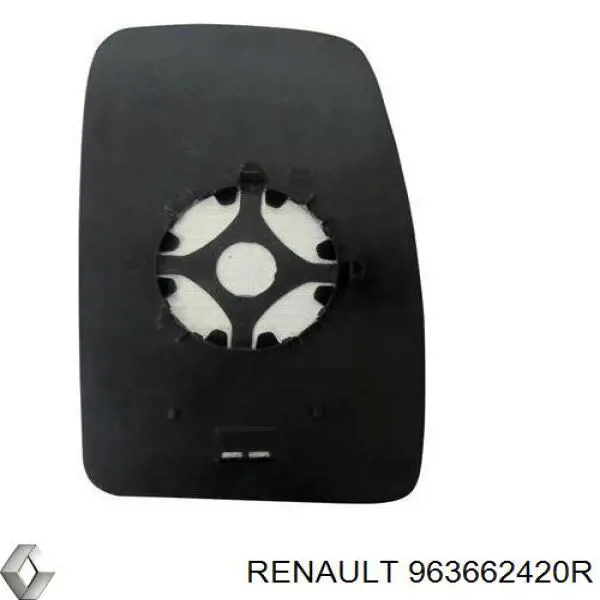 Compre 963662420R Renault (RVI) Elemento espelhado do espelho de retrovisão esquerdo