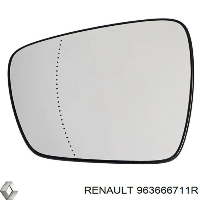 Elemento espelhado do espelho de retrovisão esquerdo Renault (RVI) 963666711R preço, a partir de 90,92 USD