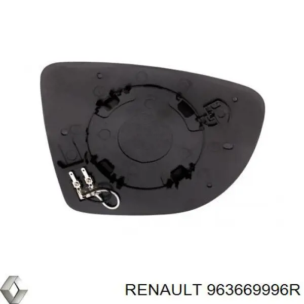 963669996R Renault (RVI) Elemento espelhado do espelho de retrovisão esquerdo