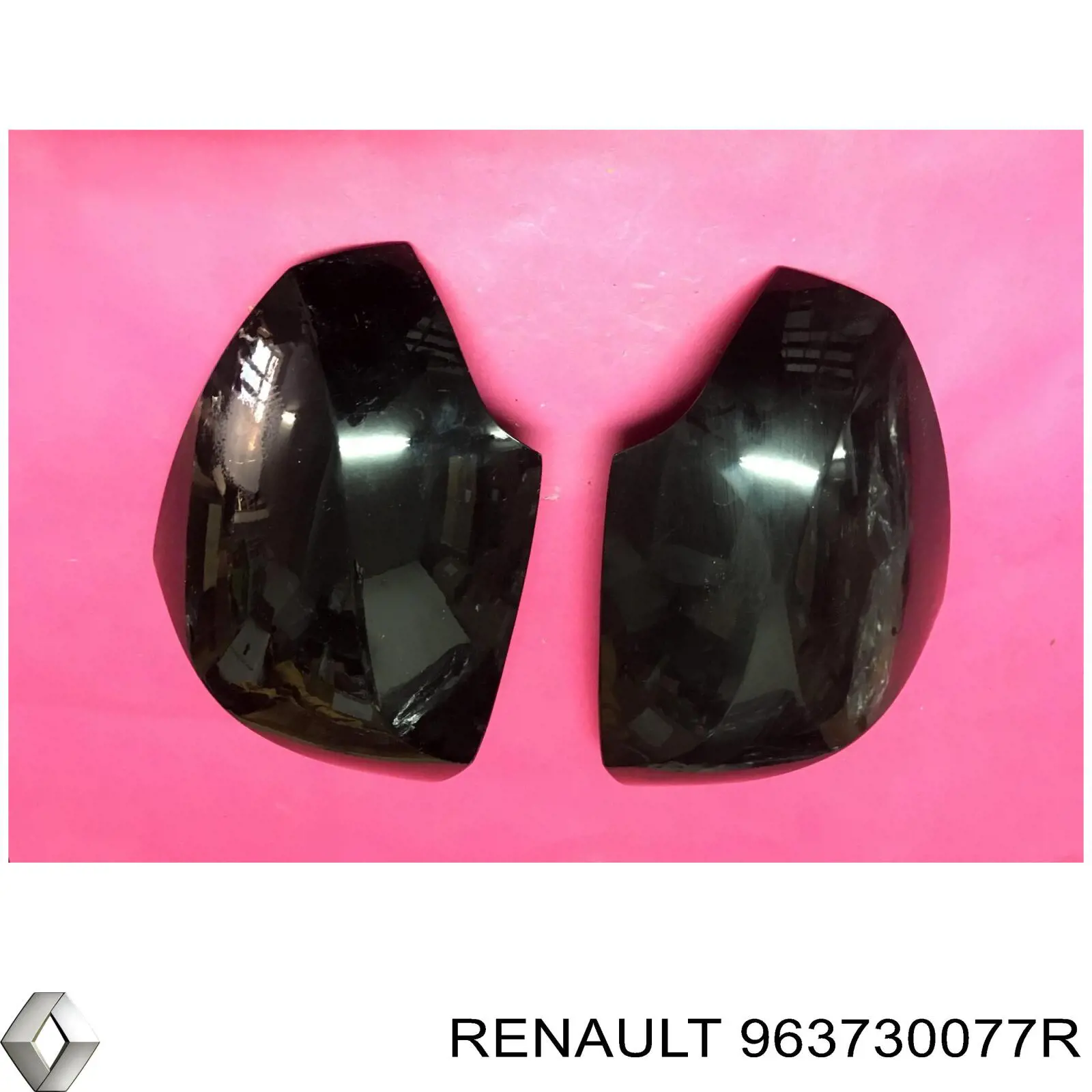 Compre 963730077R Renault (RVI) Placa sobreposta (tampa) do espelho de retrovisão esquerdo