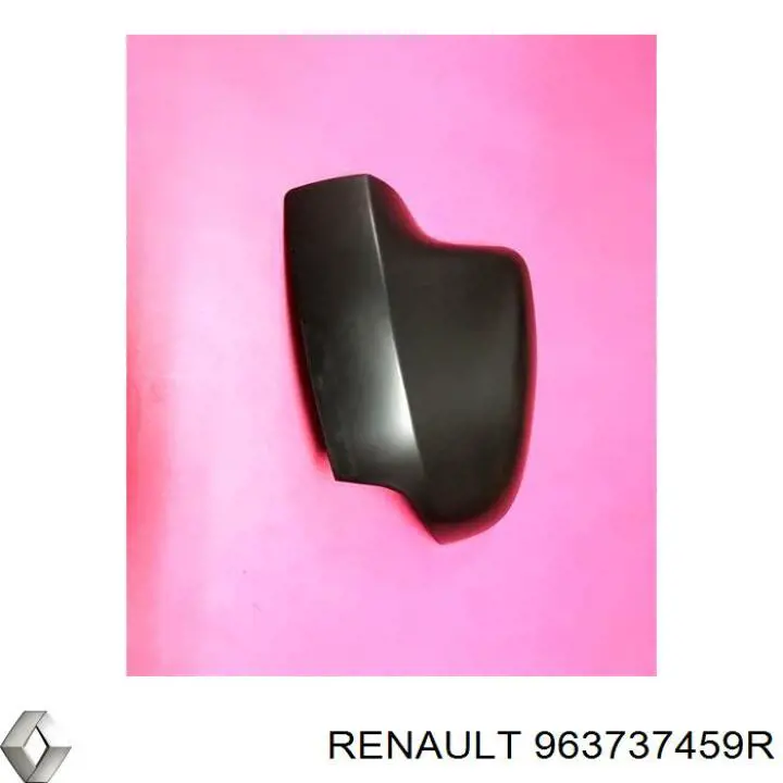 963737459R Renault (RVI) Placa sobreposta (tampa) do espelho de retrovisão esquerdo