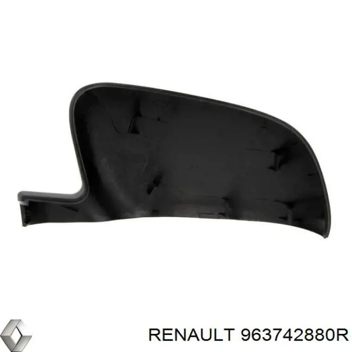 Placa sobreposta (tampa) do espelho de retrovisão direito Renault (RVI) 963742880R preço, a partir de 10,77 USD