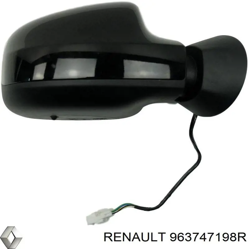 Placa sobreposta (tampa) do espelho de retrovisão direito Renault (RVI) 963747198R preço, a partir de 9,35 USD