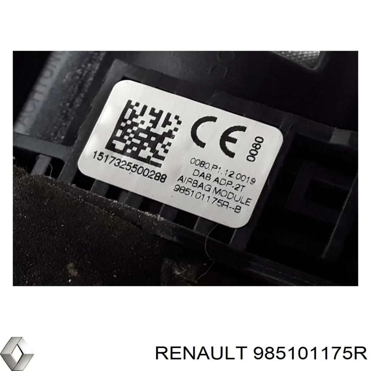 Cinto de segurança (AIRBAG) de condutor 985101175R Renault (RVI)