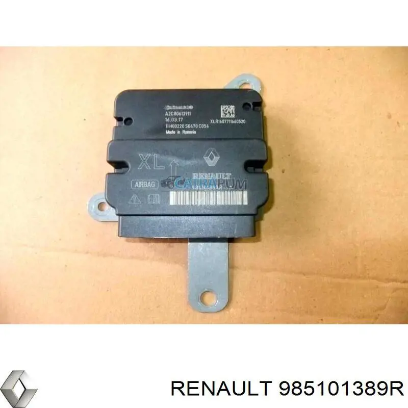985101389R Renault (RVI) Módulo processador de controlo da bolsa de ar (Centralina eletrônica AIRBAG)