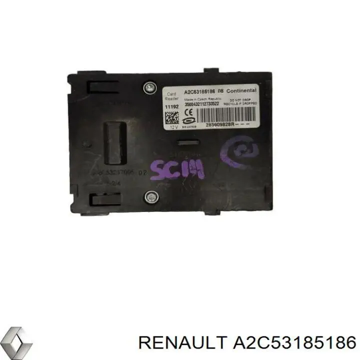 A2C53185186 Renault (RVI) Fecho de ignição