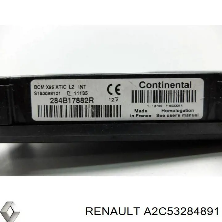 Unidade de dispositivos de segurança A2C53284891 Renault (RVI)