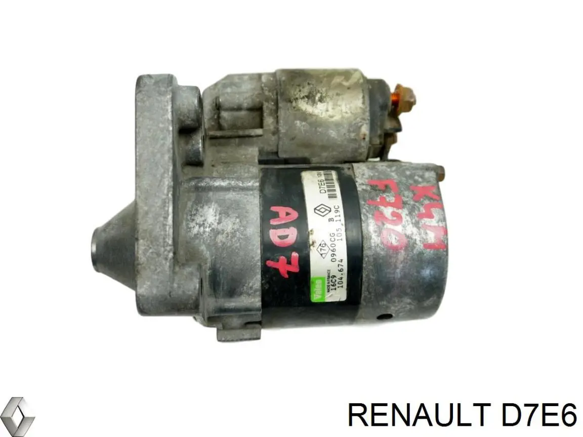 D7E6 Renault (RVI) Motor de arranco