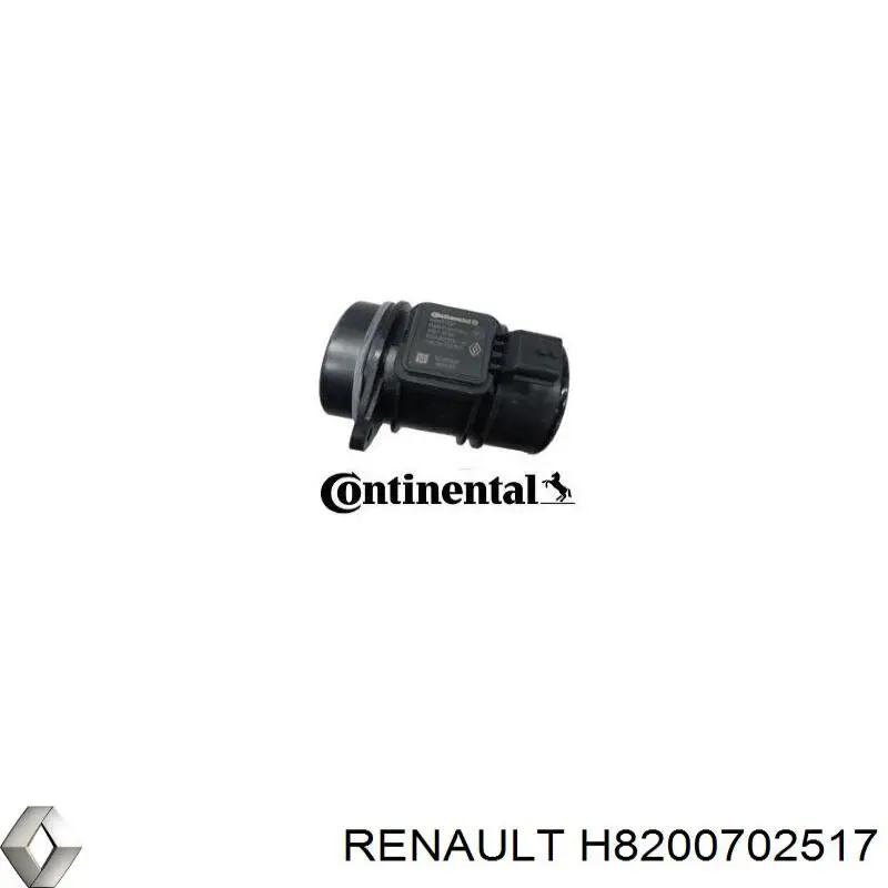 Sensor de fluxo (consumo) de ar, medidor de consumo M.A.F. - (Mass Airflow) Renault (RVI) H8200702517 preço, a partir de 35,82 USD