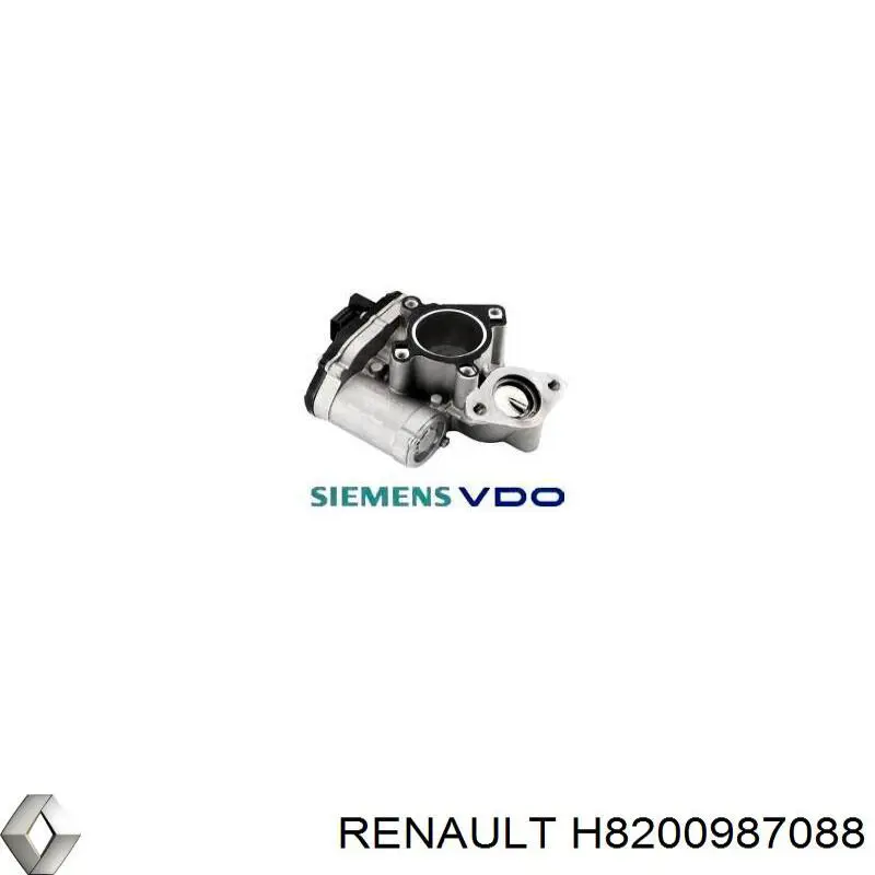 Válvula EGR de recirculação dos gases Renault (RVI) H8200987088 preço, a partir de 152,94 USD