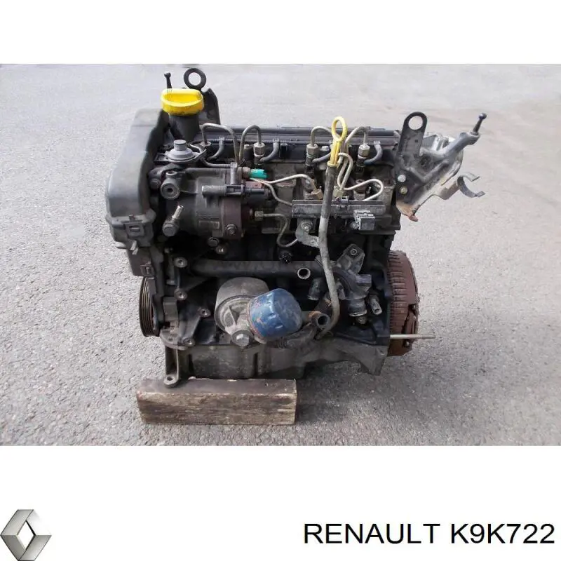 Motor montado K9K722 Renault (RVI)