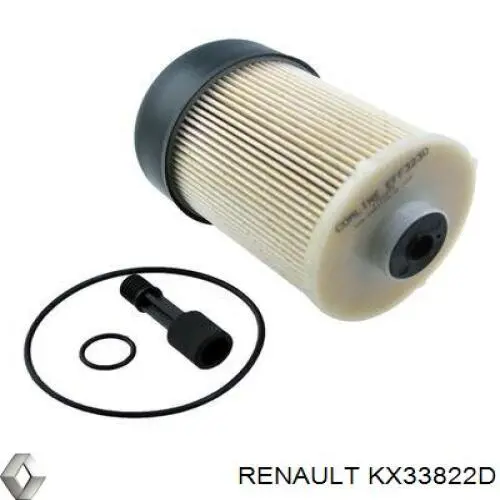 KX33822D Renault (RVI) Filtro de combustível