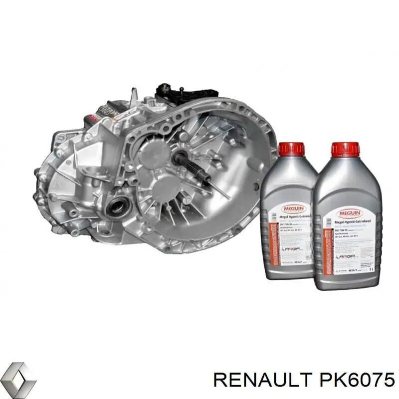 PK6075 Renault (RVI) Caixa de Mudança montada (caixa mecânica de velocidades)