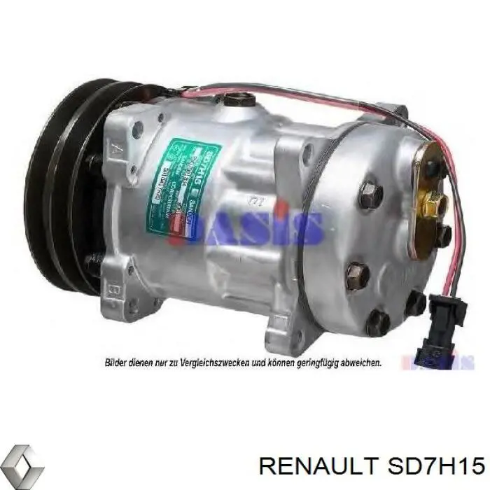 SD7H15 Renault (RVI) Compressor de aparelho de ar condicionado