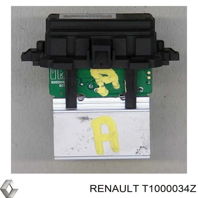 Resistor (resistência) de ventilador de forno (de aquecedor de salão) Renault (RVI) T1000034Z