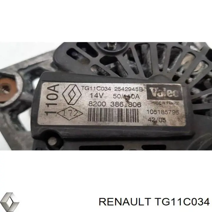 Gerador Renault (RVI) TG11C034 preço, a partir de 98,85 USD