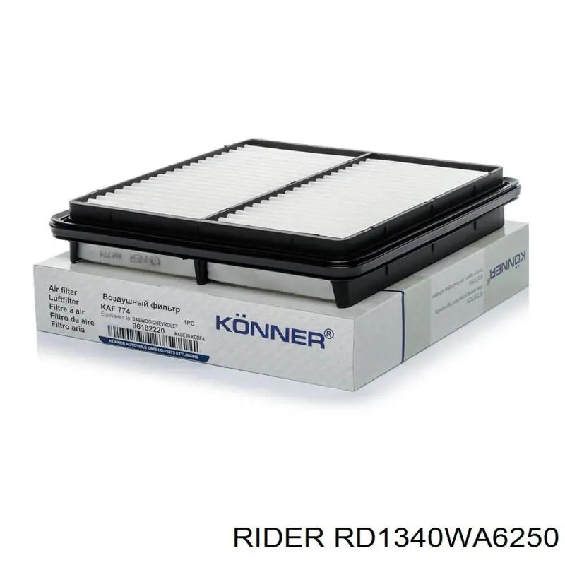 RD1340WA6250 Rider Filtro de ar