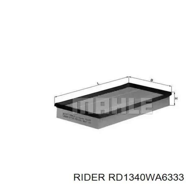 RD1340WA6333 Rider Filtro de ar