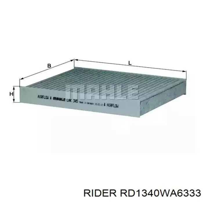 Filtro de ar Rider RD1340WA6333 preço, a partir de 9,02 USD