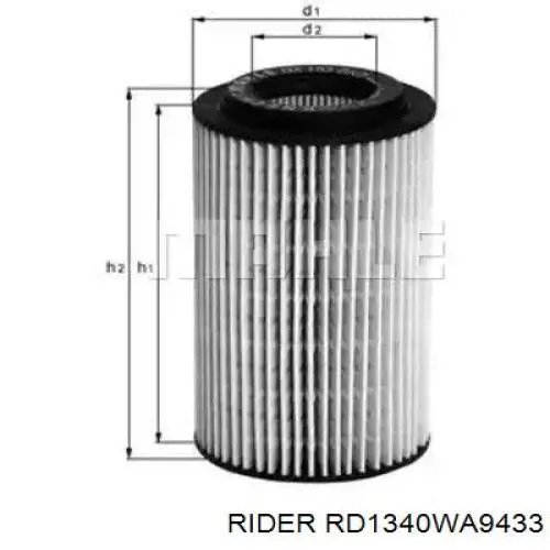 Filtro de ar RD1340WA9433 Rider