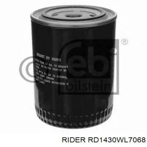 RD1430WL7068 Rider Filtro de óleo