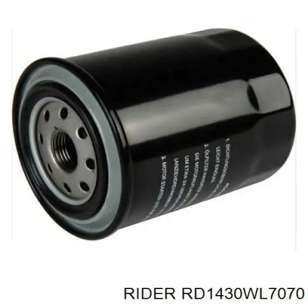 RD1430WL7070 Rider Filtro de óleo