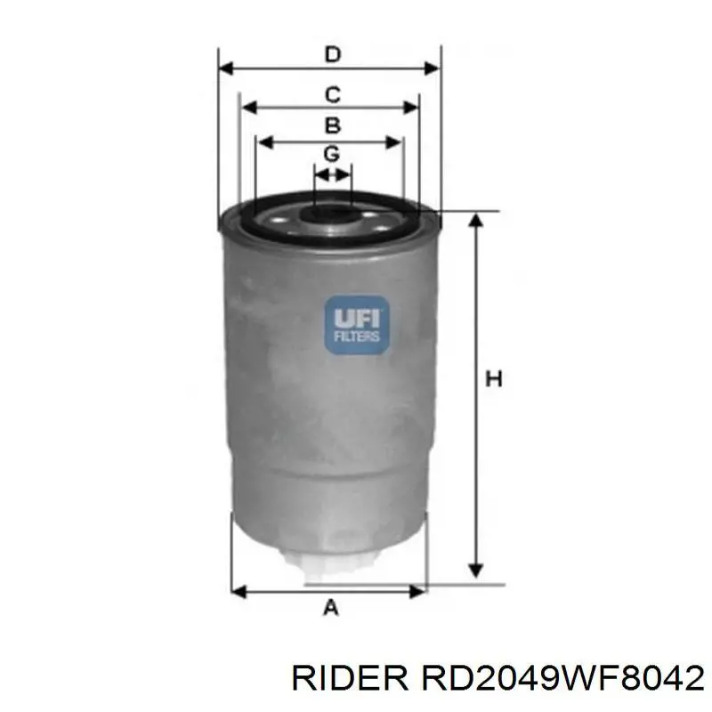 Filtro de combustível Rider RD2049WF8042 preço, a partir de 10,55 USD