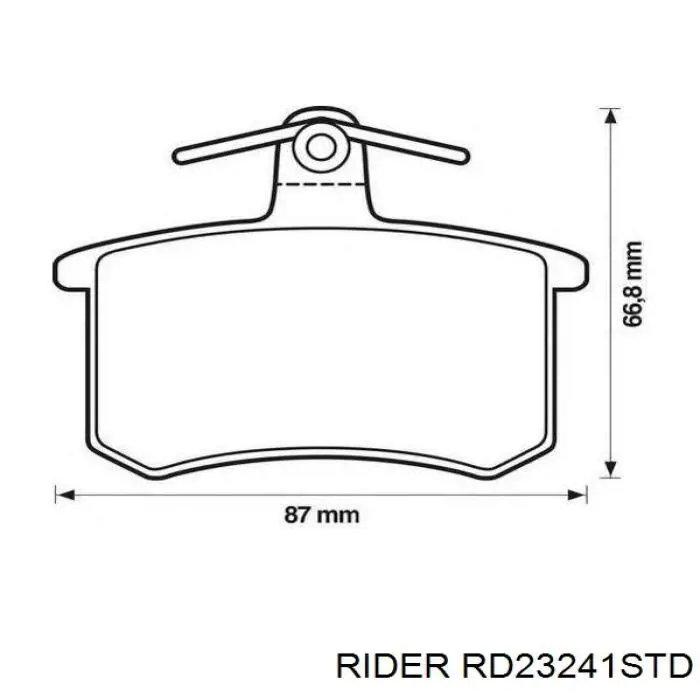 Compre RD23241STD Rider Sapatas do freio dianteiras de disco