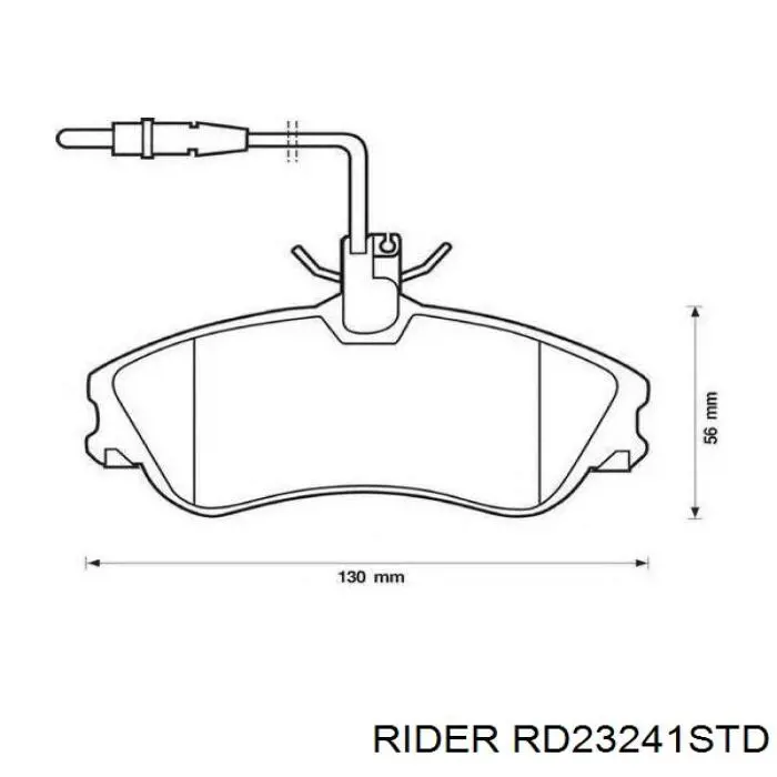 Sapatas do freio dianteiras de disco Rider RD23241STD preço, a partir de 15,39 USD