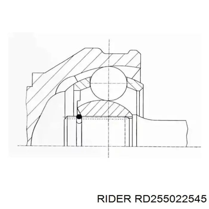 Junta homocinética interna dianteira esquerda Rider RD255022545 preço, a partir de 37,71 USD