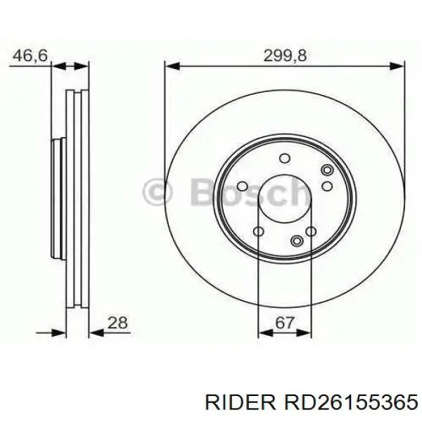 RD26155365 Rider Cubo traseiro