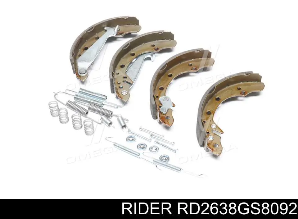 RD2638GS8092 Rider Sapatas do freio traseiras de tambor