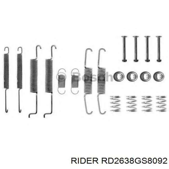 Compre RD2638GS8092 Rider Sapatas do freio traseiras de tambor