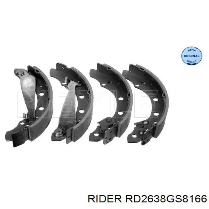 Sapatas do freio traseiras de tambor Rider RD2638GS8166 preço, a partir de 18,48 USD