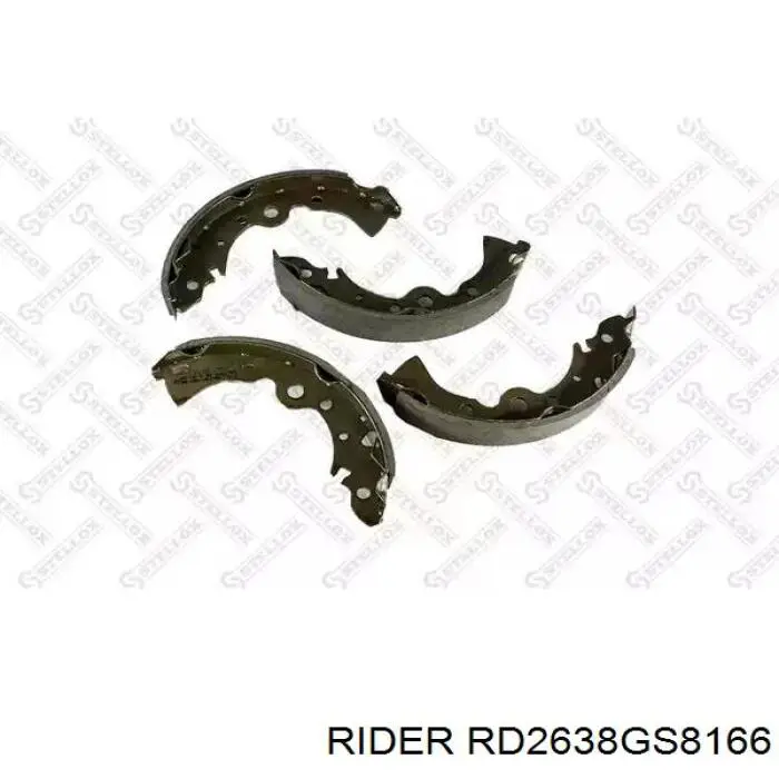 Compre RD2638GS8166 Rider Sapatas do freio traseiras de tambor