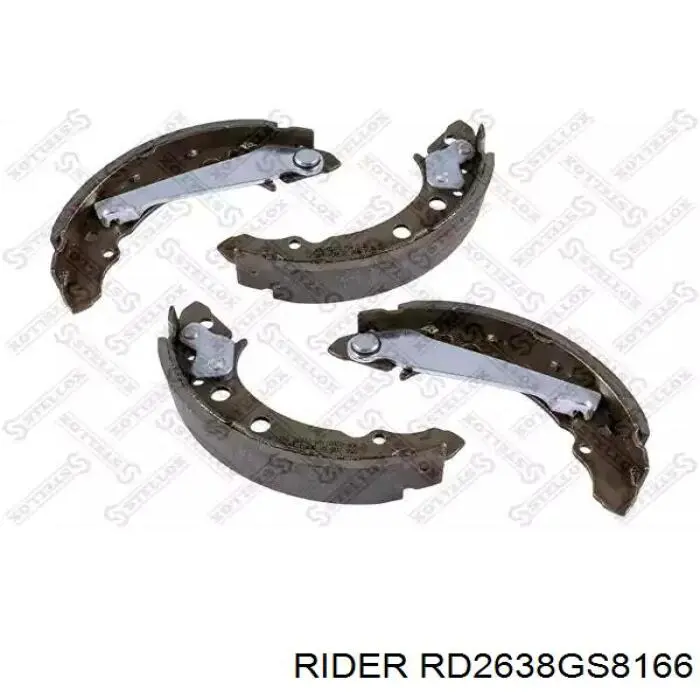 Compre RD2638GS8166 Rider Sapatas do freio traseiras de tambor