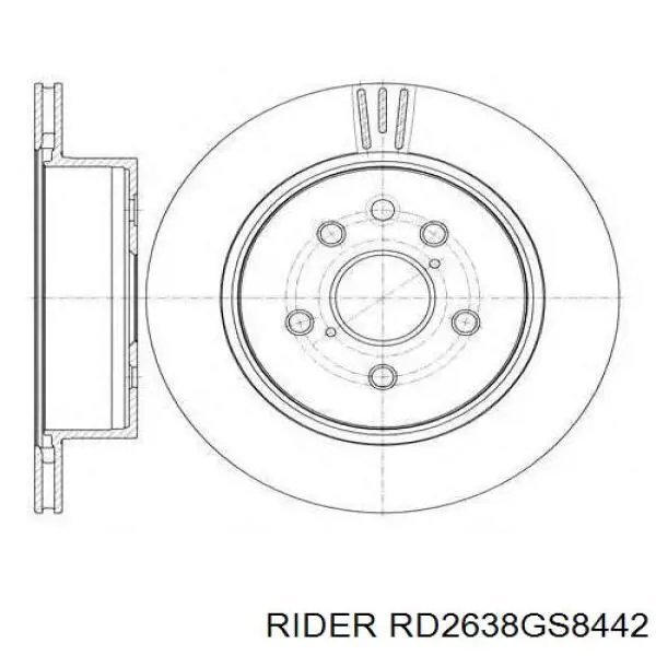 Compre RD2638GS8442 Rider Sapatas do freio traseiras de tambor