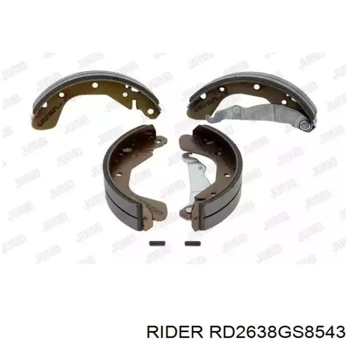 Sapatas do freio traseiras de tambor Rider RD2638GS8543 preço, a partir de 24,95 USD