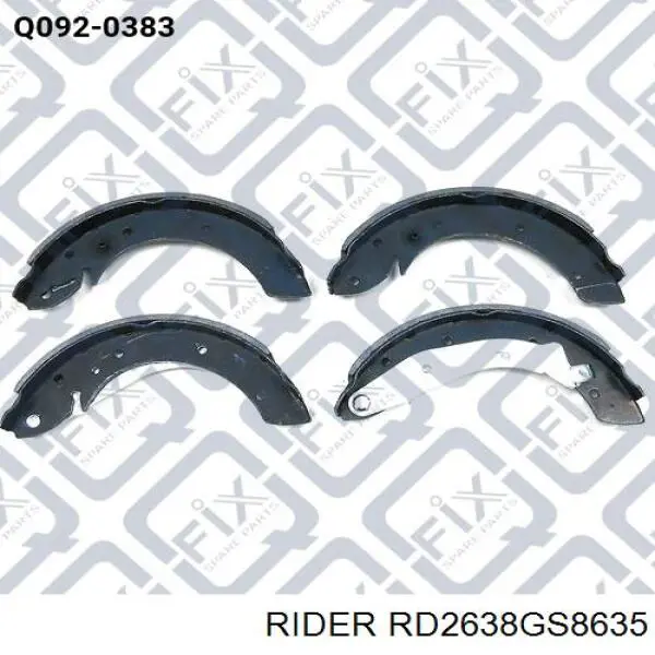 Sapatas do freio traseiras de tambor Rider RD2638GS8635 preço, a partir de 41,59 USD