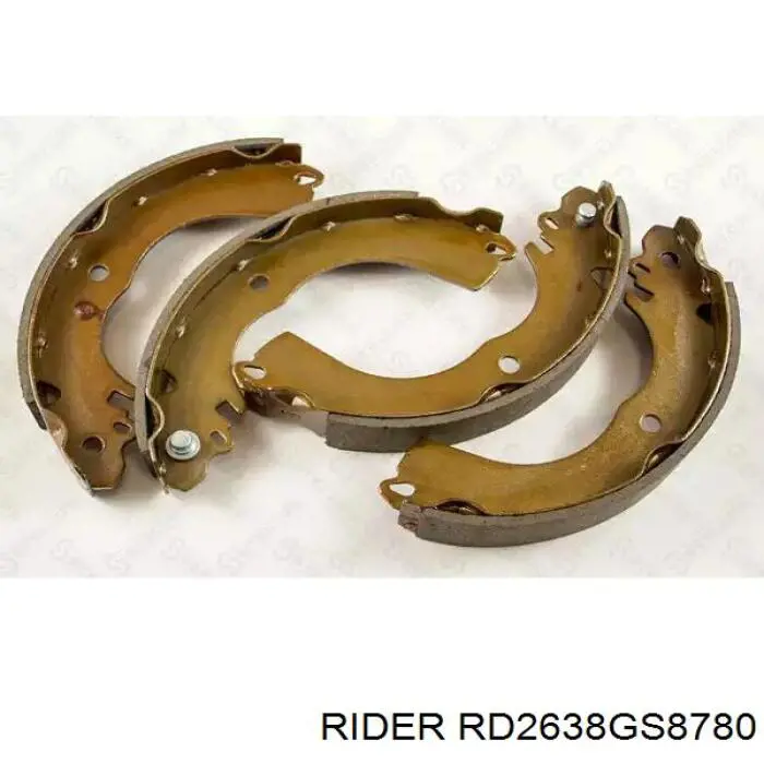 RD2638GS8780 Rider Sapatas do freio traseiras de tambor