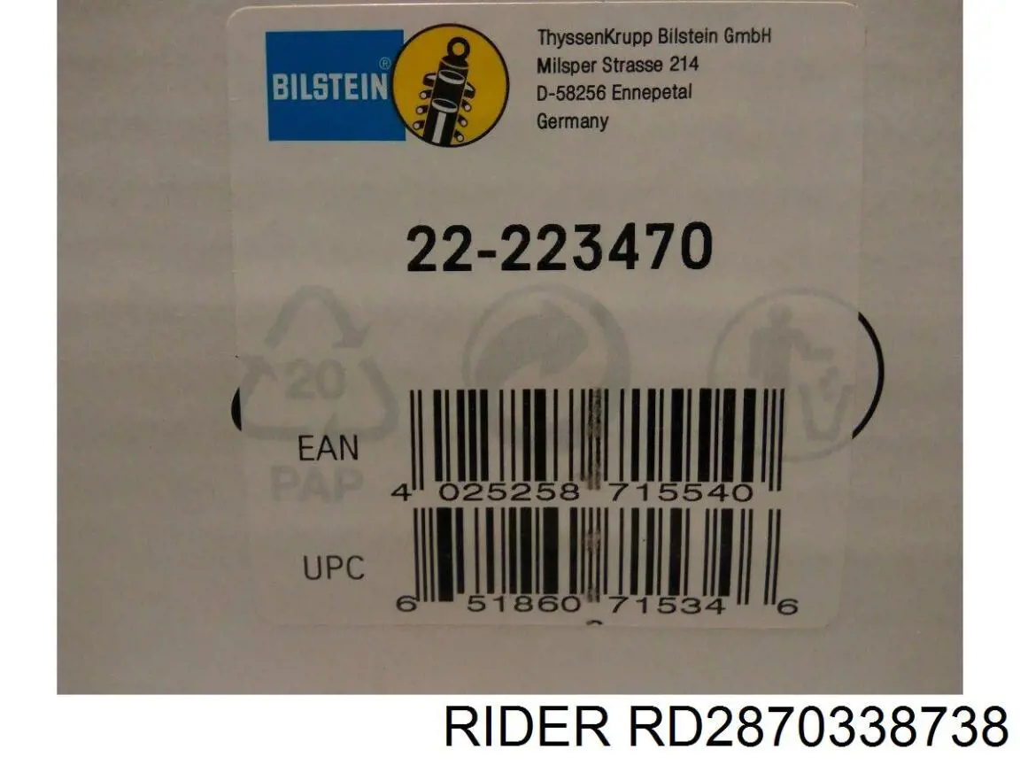 Compre RD2870338738 Rider Amortecedor traseiro