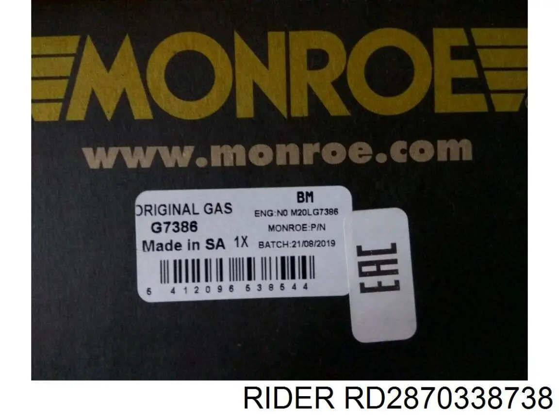 Amortecedor traseiro Rider RD2870338738 preço, a partir de 61,43 USD
