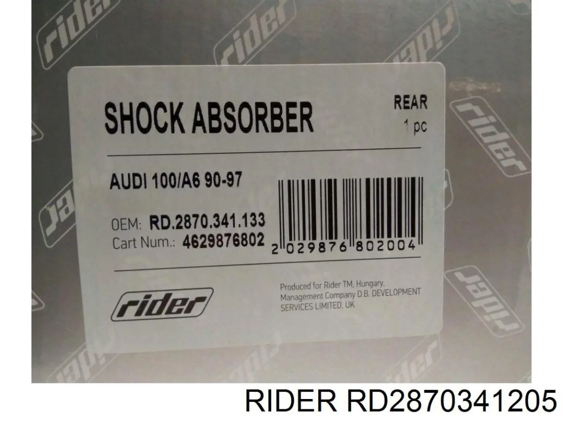 Compre RD2870341205 Rider Amortecedor traseiro