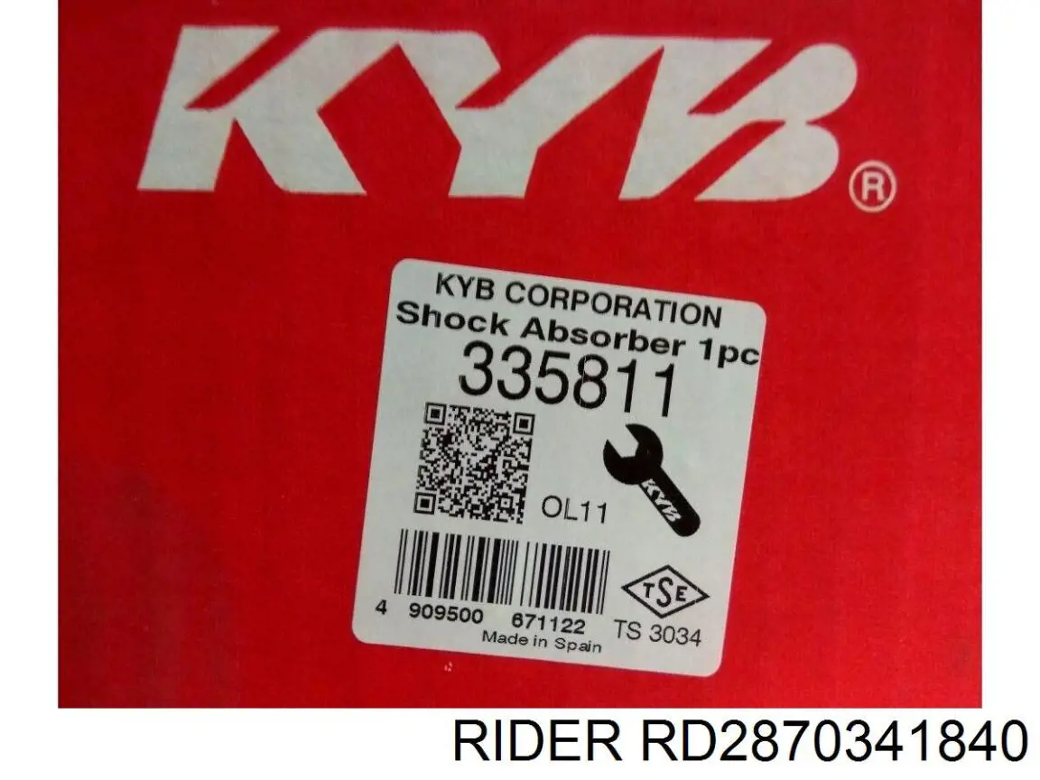 Amortecedor traseiro Rider RD2870341840